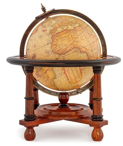 Terrestrial world globe 