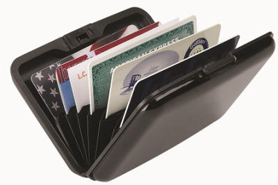 Black credit card case