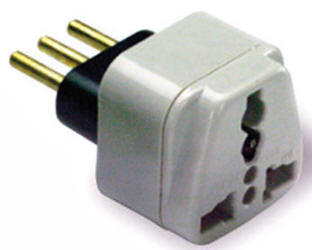 Italy Grounded Adapter Plug