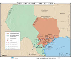 wall map of texas revolution 1935