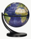 Small satellite world globe