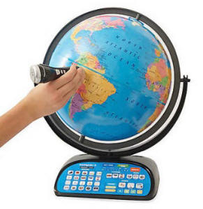 Intelliglobe with intellipen held by hand