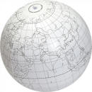 Markable Inflatable World Globe in white color
