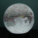 Lit moon globe by national geographic