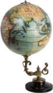Vaugondy Baroque World Globe on desk stand