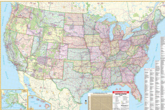 United States DISPATCHERS Wall Map