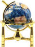 Marine oceans gemstone world globe gold base