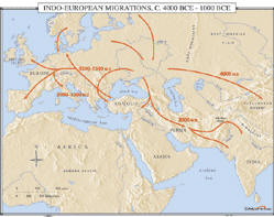 maps on indo european migration history