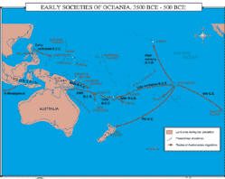 history map of early societies of oceania