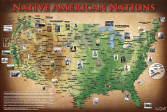 Topographical maps of native american nations lands