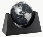 black world globe desktop base
