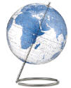transparent earth globe