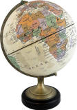 Athens desktop world globe beige oceans