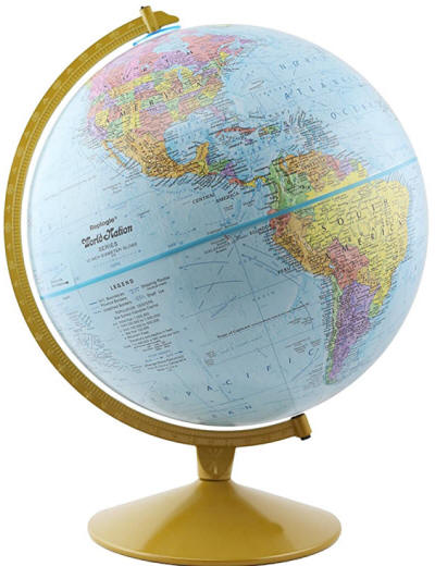 Explorer Desktop World Globe By Replogle Globes Free Shipping