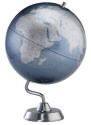 silver metallic world globe